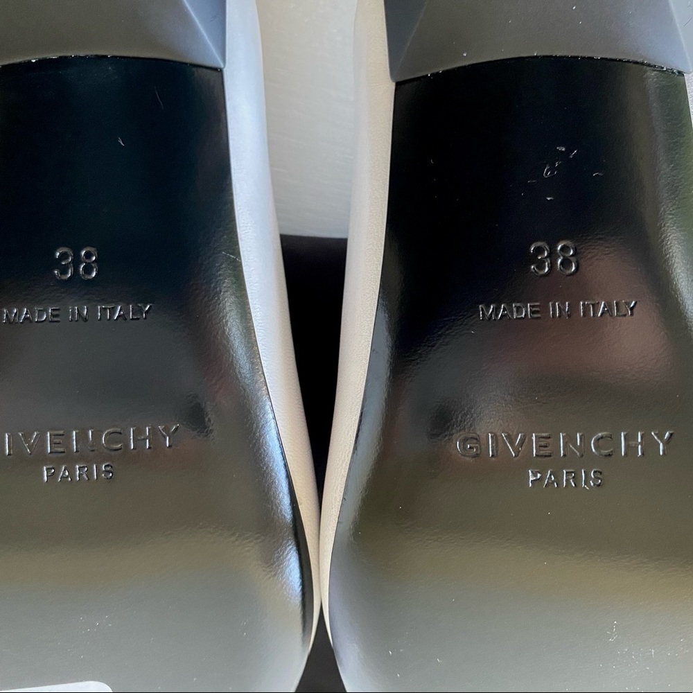 ✨New GIVENCHY Look Book Leather Heel Mules Size 38 - Picture 13 of 13